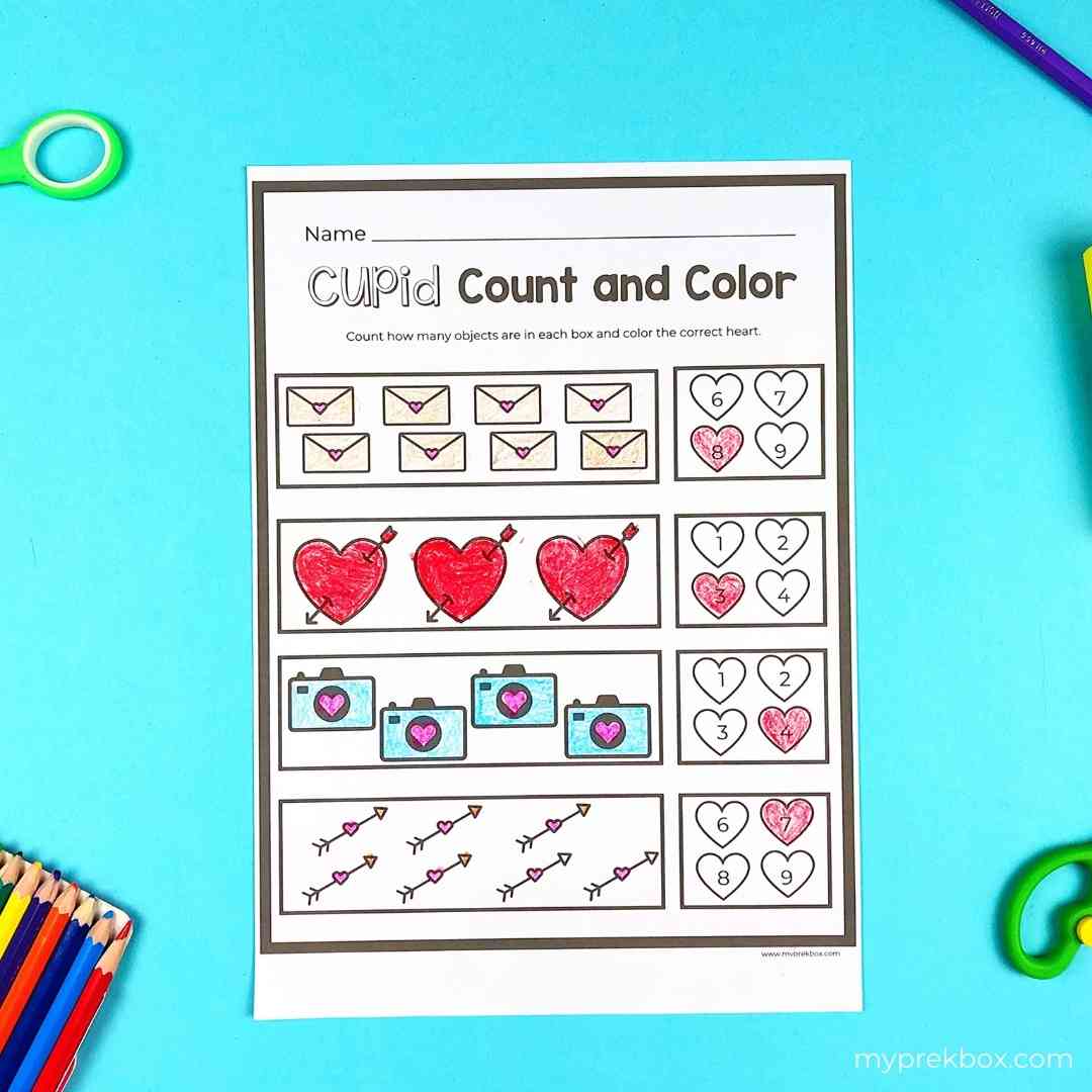 countig activities for preschool