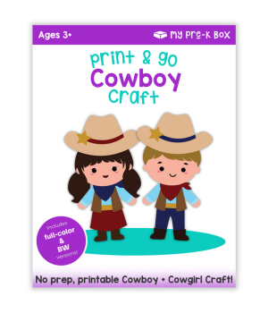 free cowboy and cowgirl craft for kids