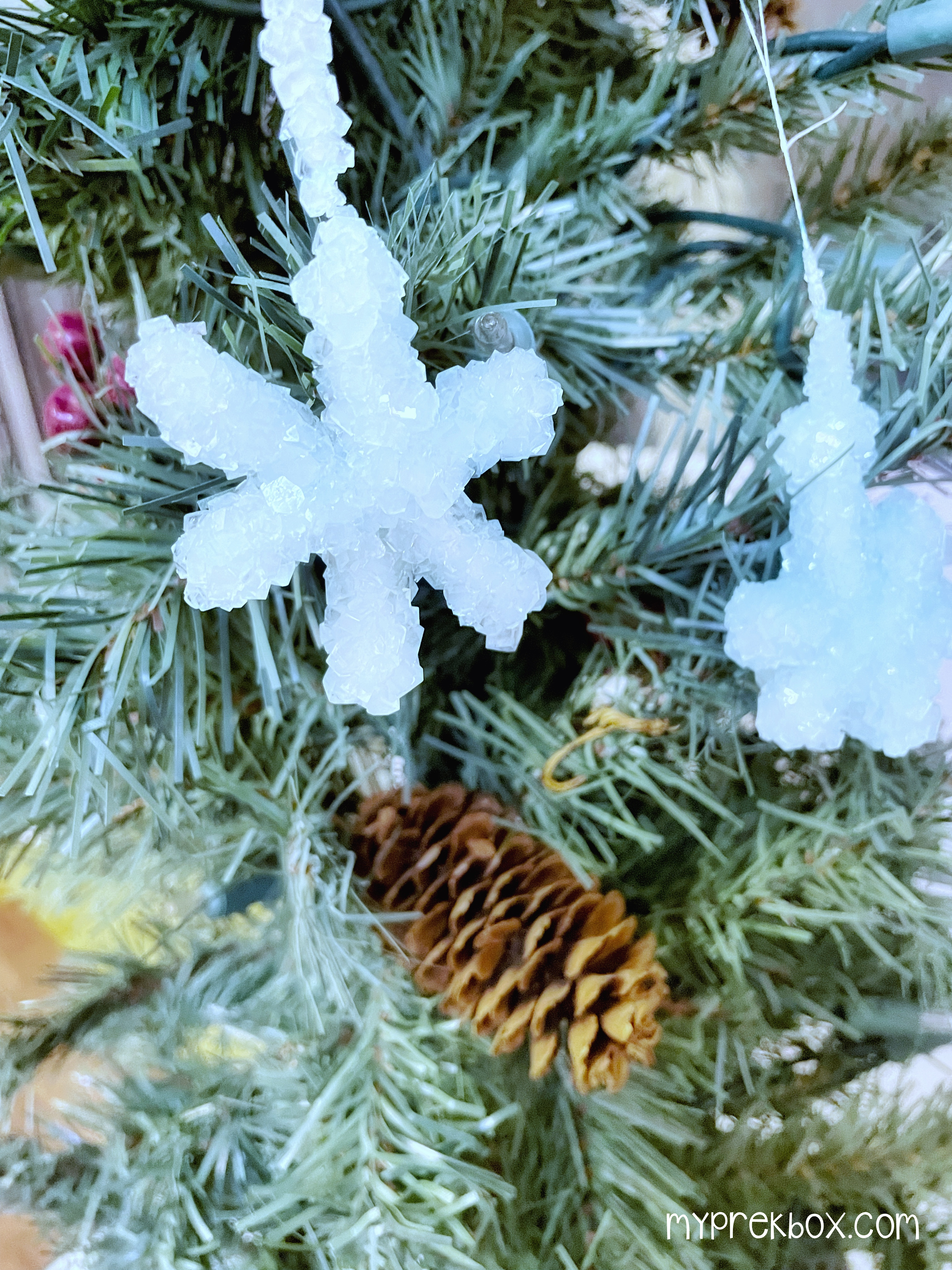 Crystal Snowflakes on Tree 