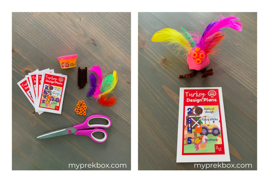 My Pre-K Box Design a Turkey Preschool Sensory Play