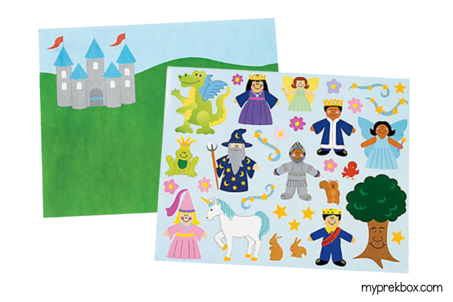 fairy tale themed stickers for preschoolers