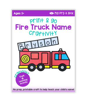 fire truck theme craft for preschoolers