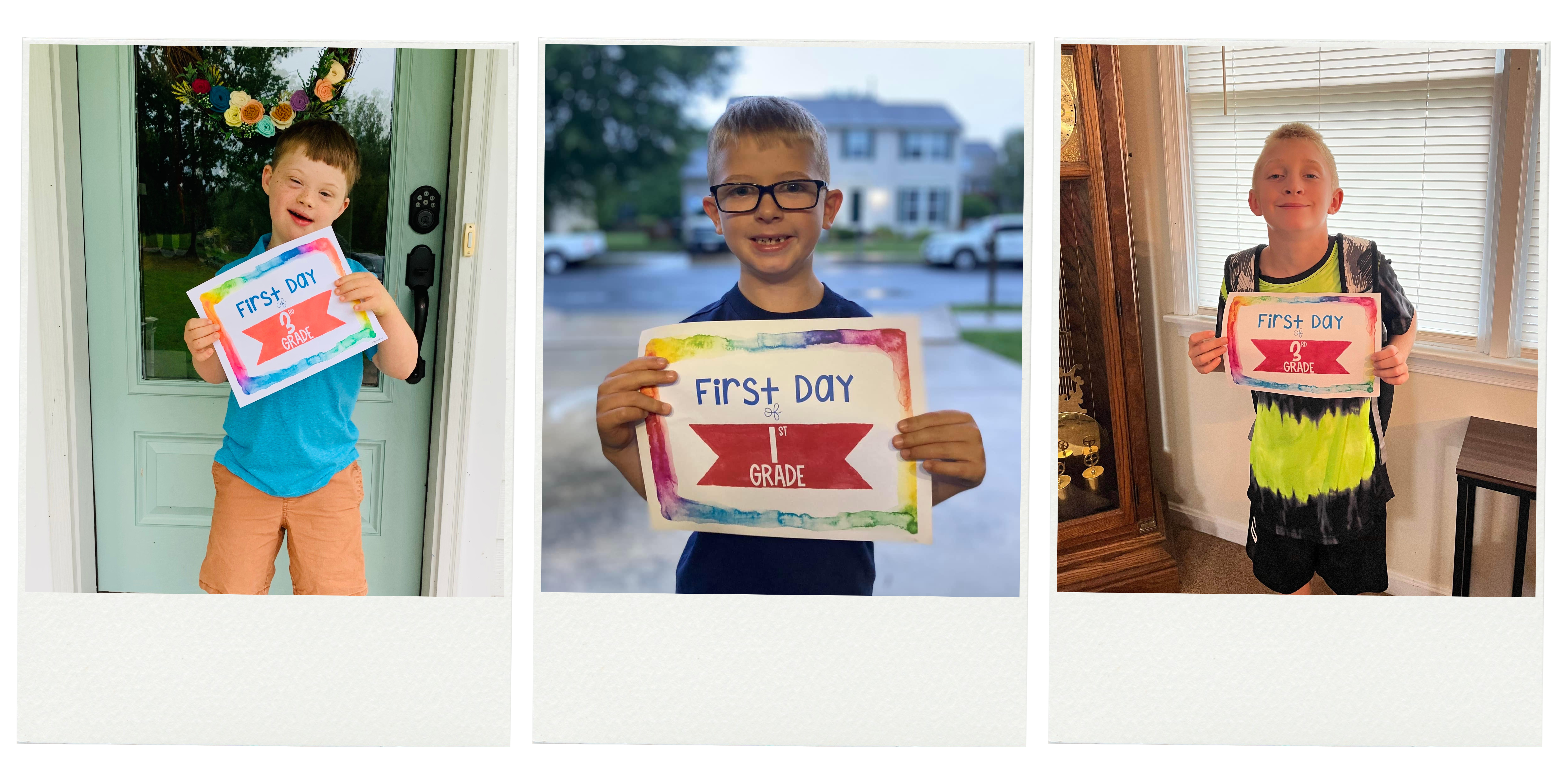 first and last day of school signs