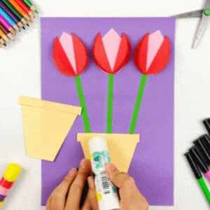 tulip craft for mothers day