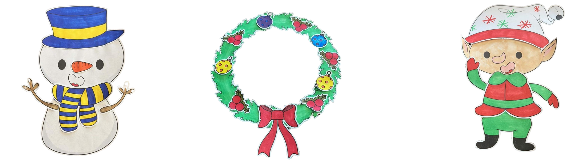 Free PDF download of printable Christmas crafts for kids