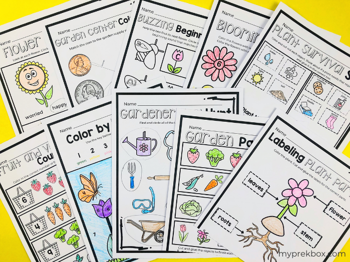 spring and garden theme preschool activities