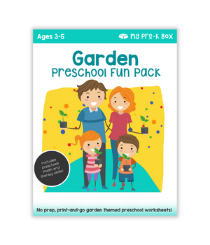 garden themed worksheets for kids