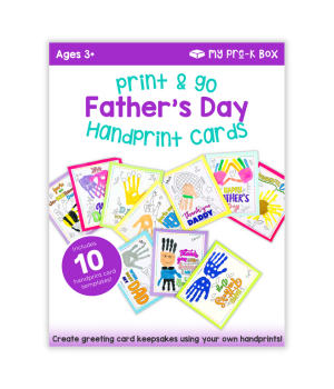 handprint cards for father's day printables