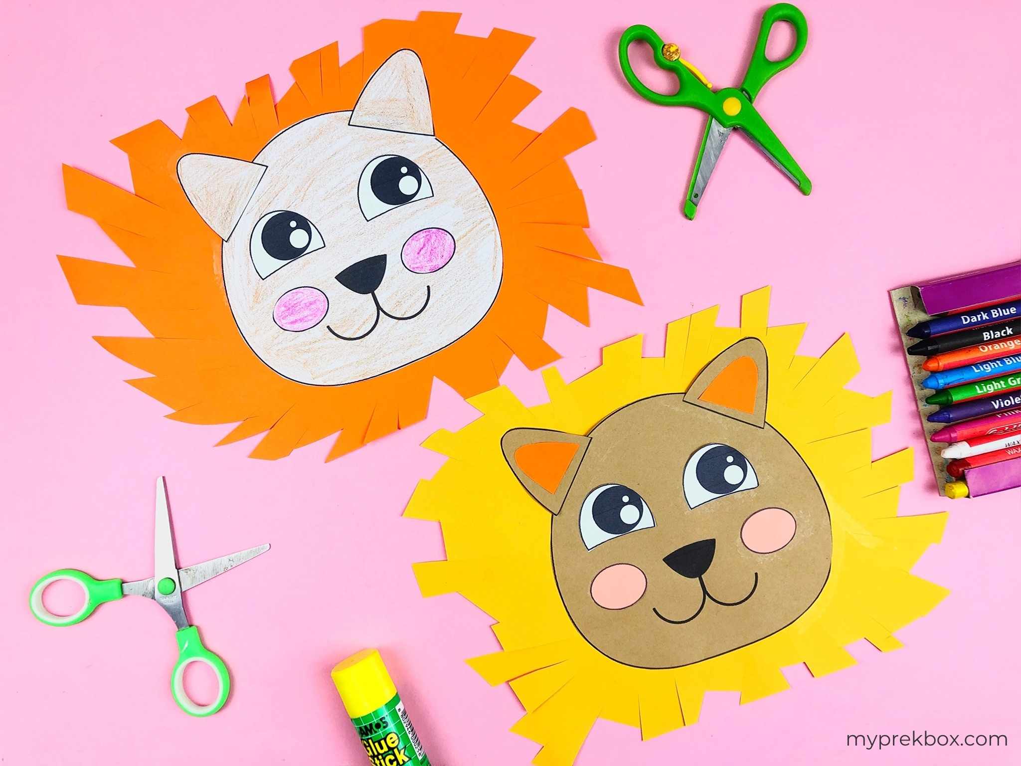 Paper Plate Hair Cuts - Toddler Activity for Scissor Skills 