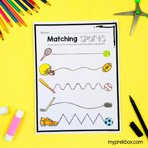 Free Sports-theme Worksheets for Preschoolers