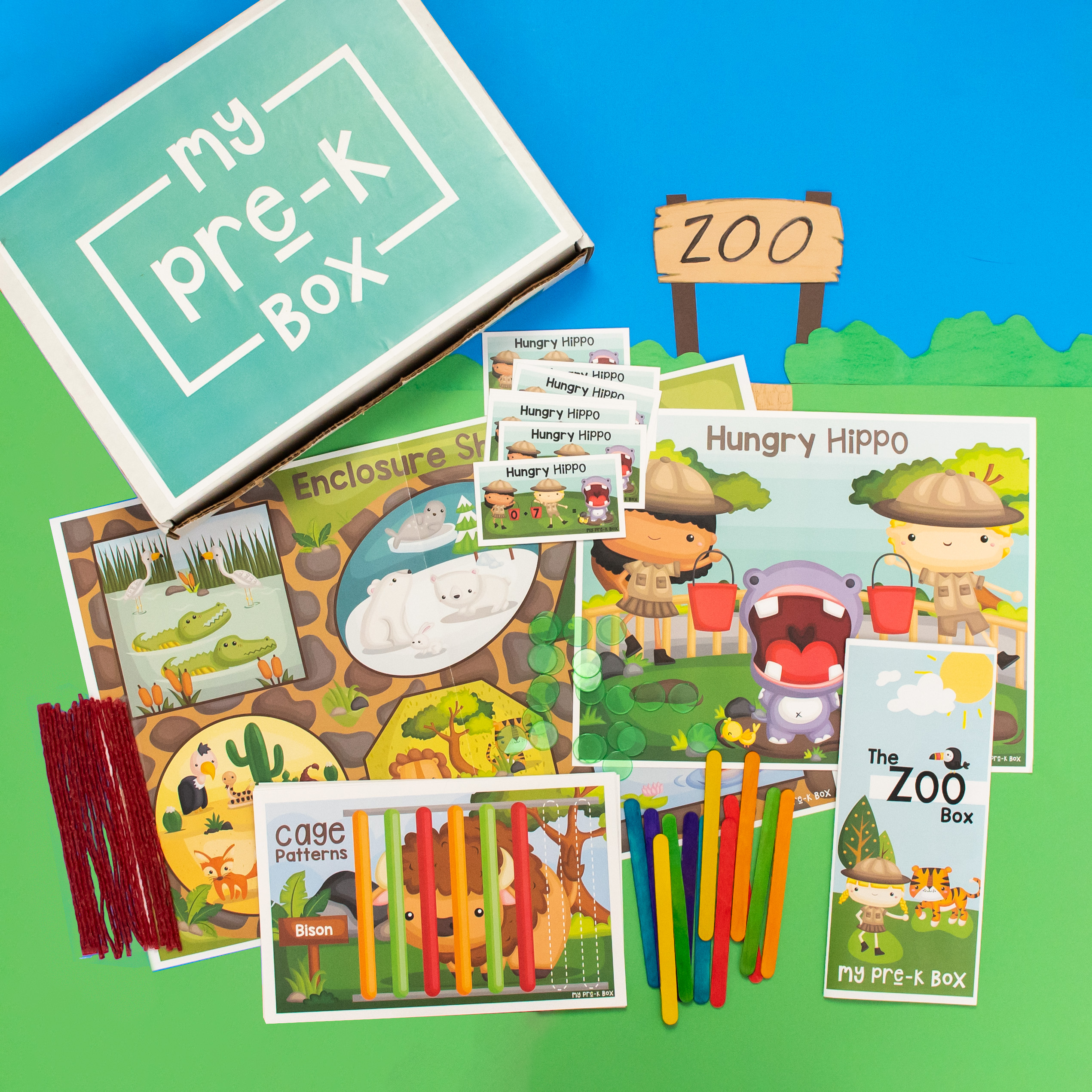 zoo box math games