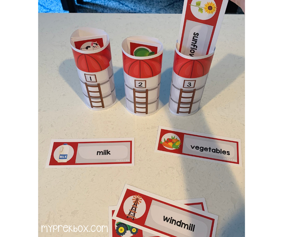 preschool syllable activity - learning syllables 