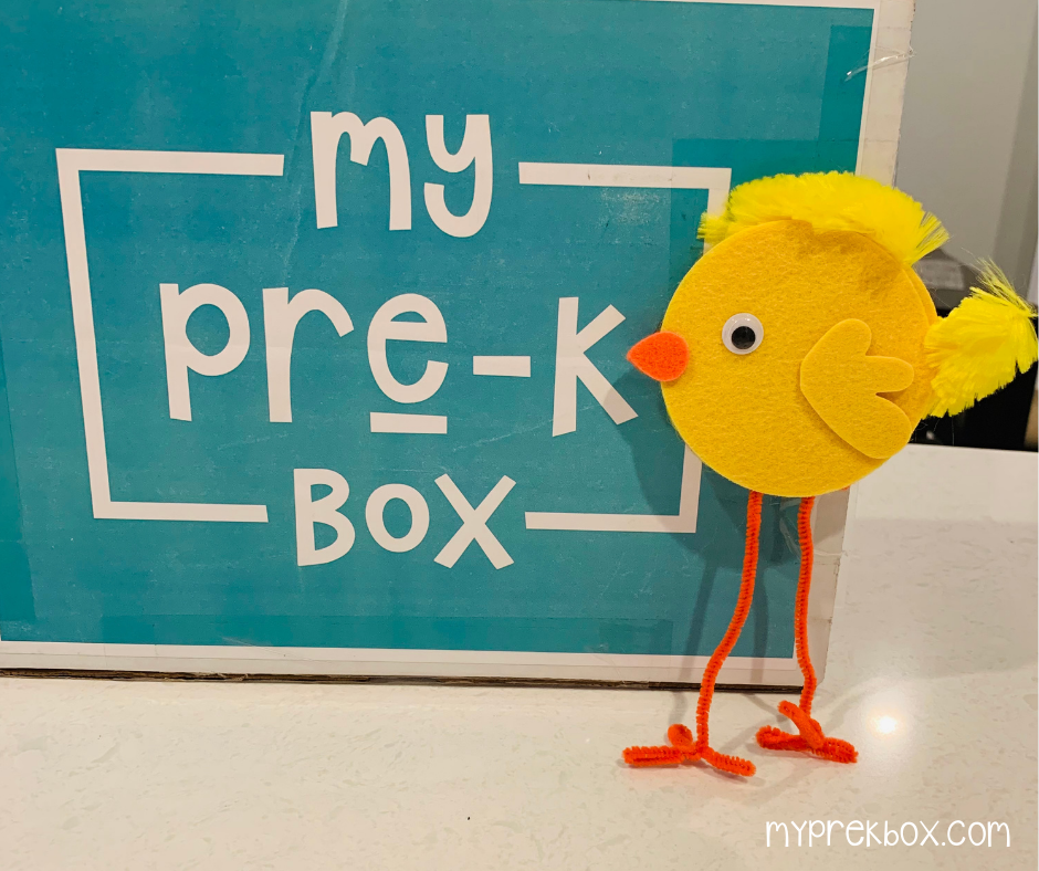 farm animal prek craft - chick craft for preschoolers