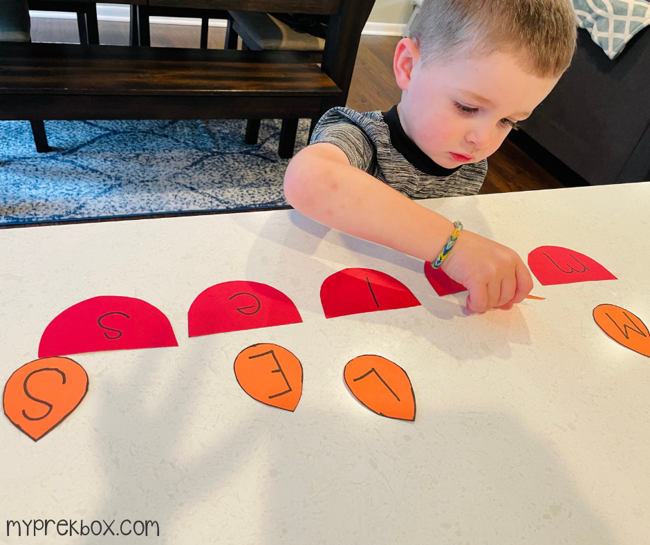 upper and lowercase letter matching activities