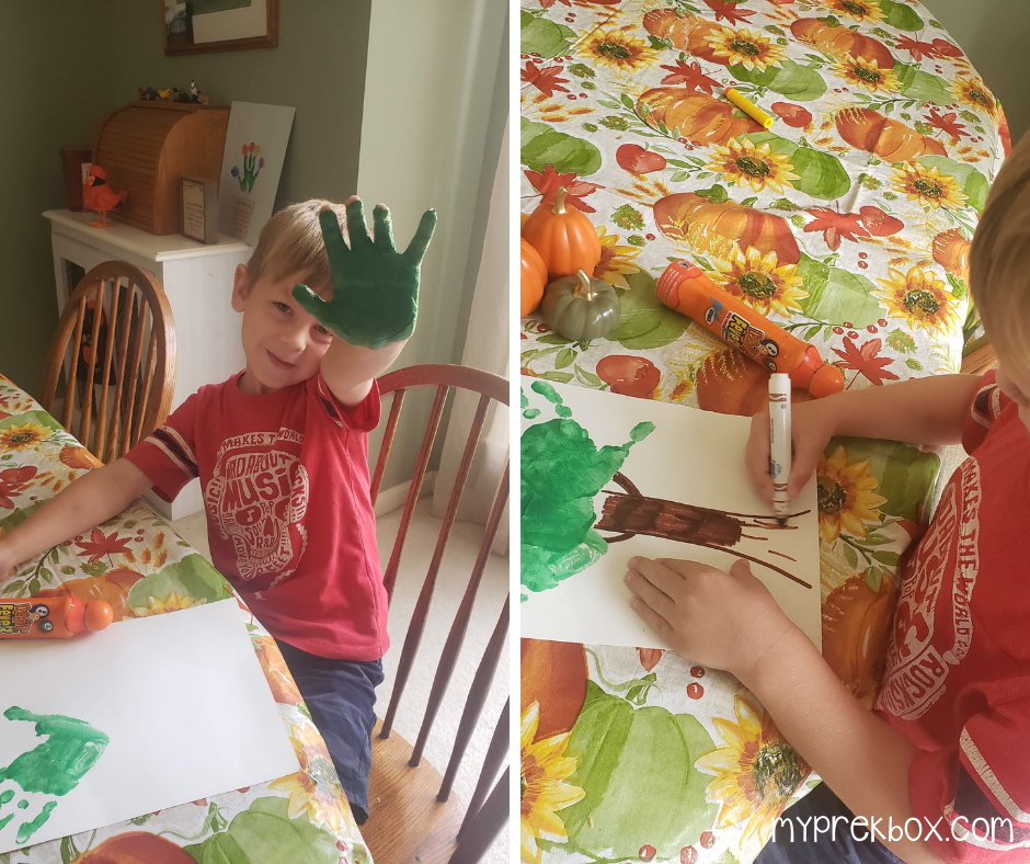 handprint tree - preschool crafts - gratitude activities