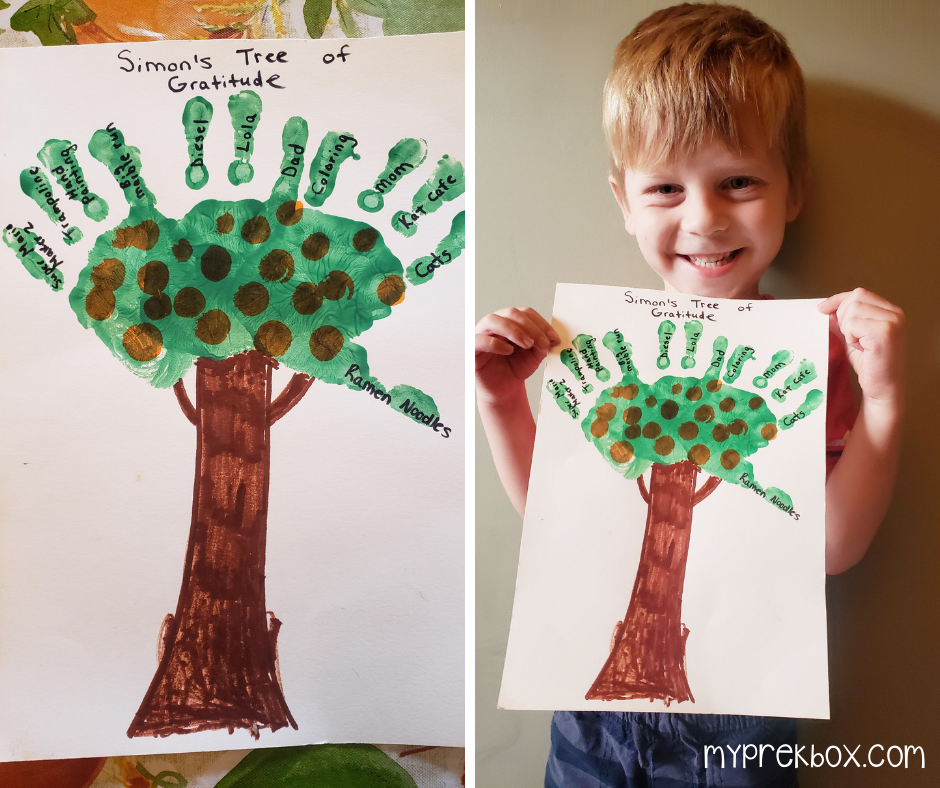 gratitude and thankful crafts for preschoolers