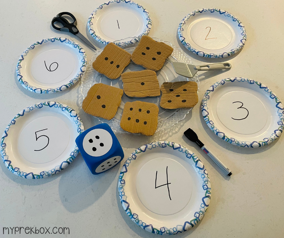 chanukah preschool match counting activity
