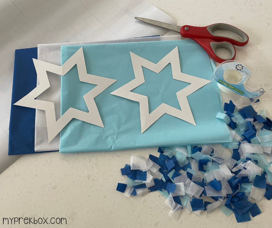 star of david preschool activity - chanukah craft for kids