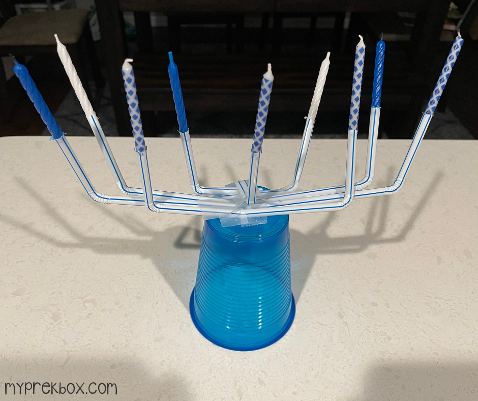 make your own Menorah - chanukah crafts for kids