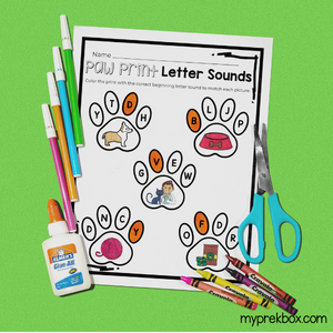 beginning sounds worksheet for kids