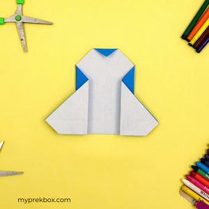 penguin origami craft for kids