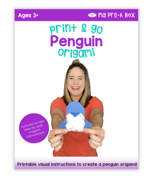 free penguin origami Tutorial printable