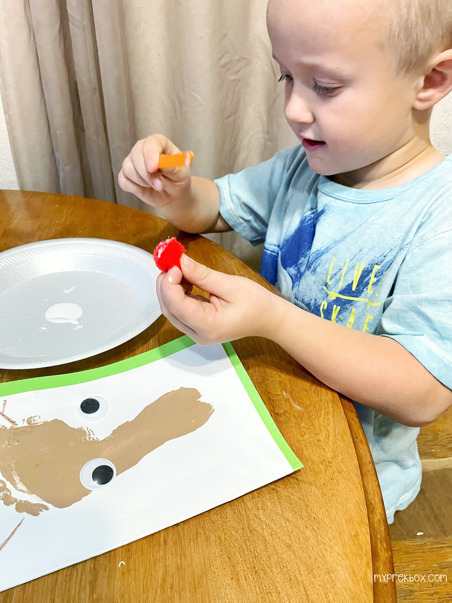 Fine Motor Skills Practice Making Christmas Cards