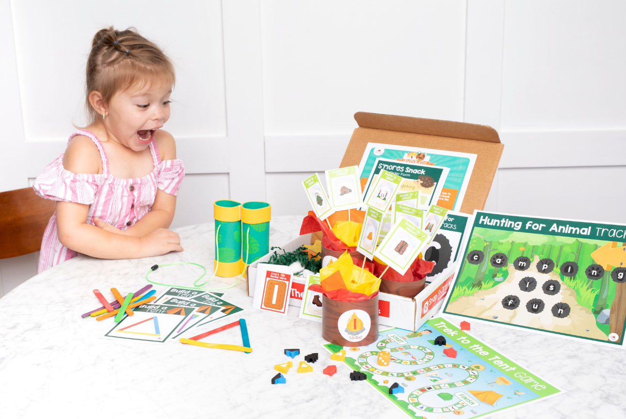 preschool subscription box - hands on learning activities, games, and crafts