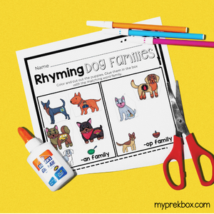 rhyming words practice for kids