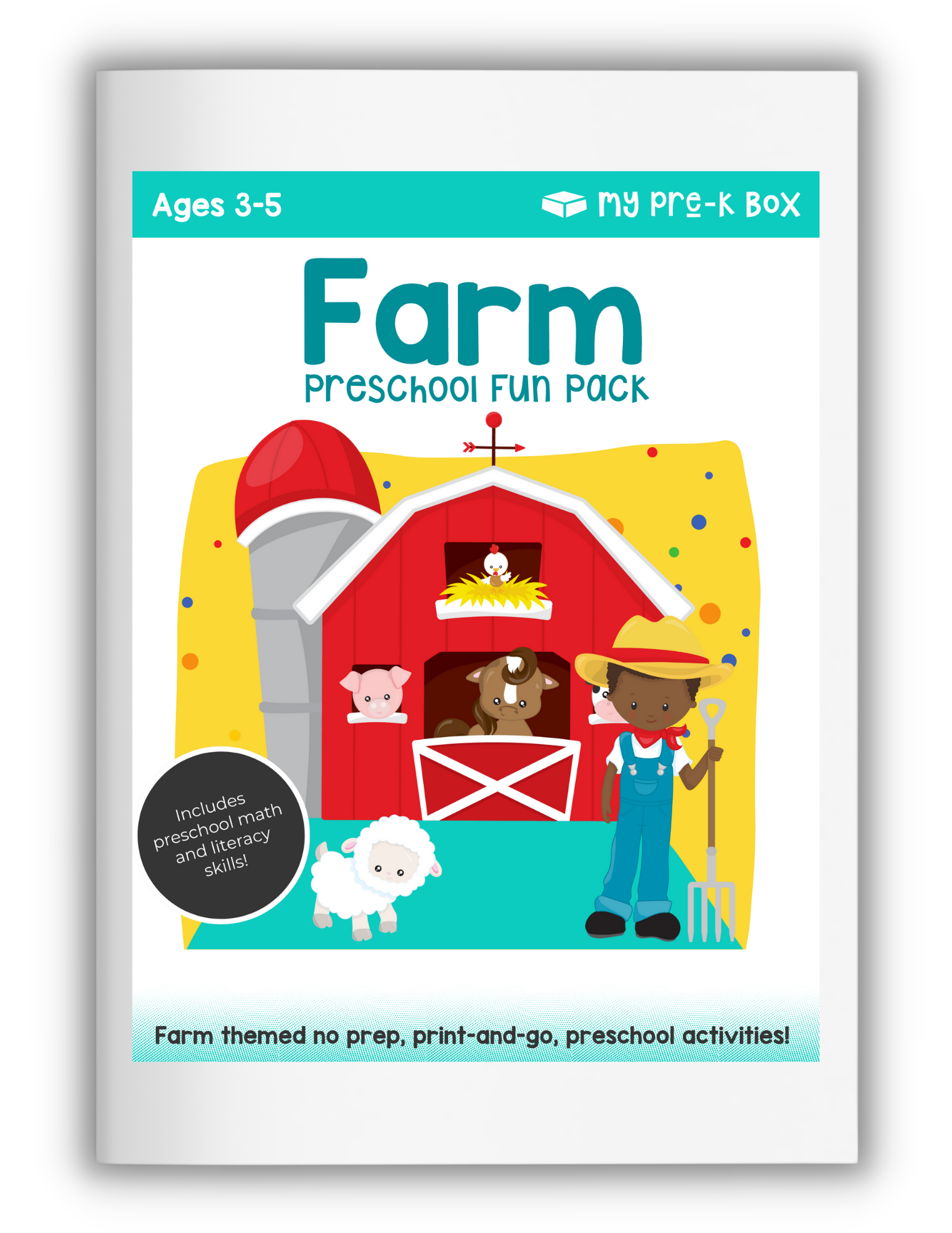 free farm themed preschool worksheets