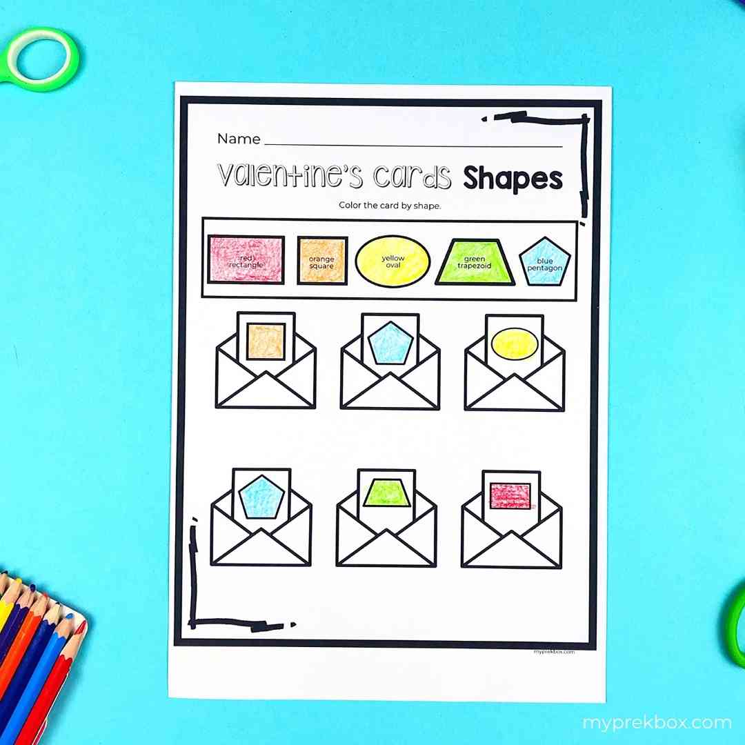 shapes activity for preschool