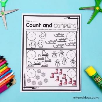 winter worksheets for preschoolers