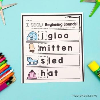 winter worksheets for preschoolers