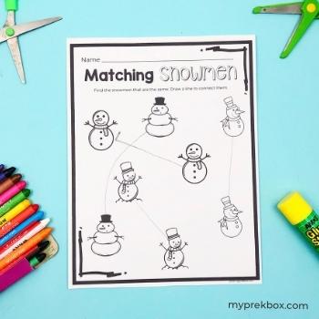 winter worksheets for preschoolers