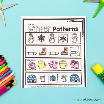 winter worksheets for preschoolers