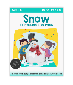 free snow-themed worksheets for kids