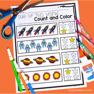 counting and coloring activities for kids