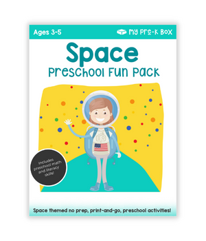 free space themed worksheets for kids