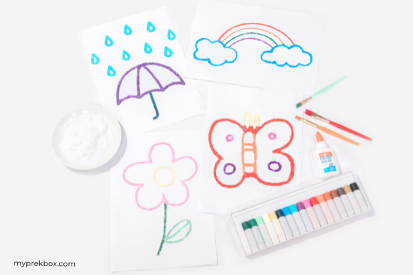 salt painting for preschoolers