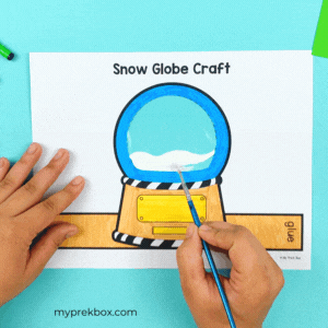 winter-themed craft for preschool kids