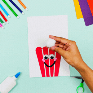 popcorn theme craft for kids