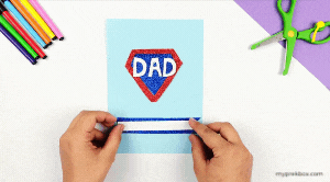 kid made fathers day card 