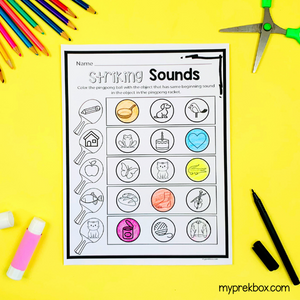 beginning sounds worksheet for kids