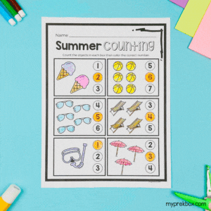 free summer theme worksheets