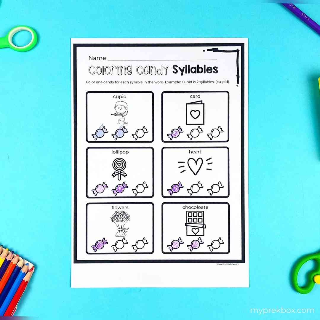 syllables activity for kids