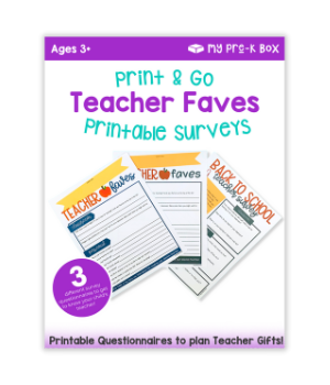 printable questionnaire for teacher gifts