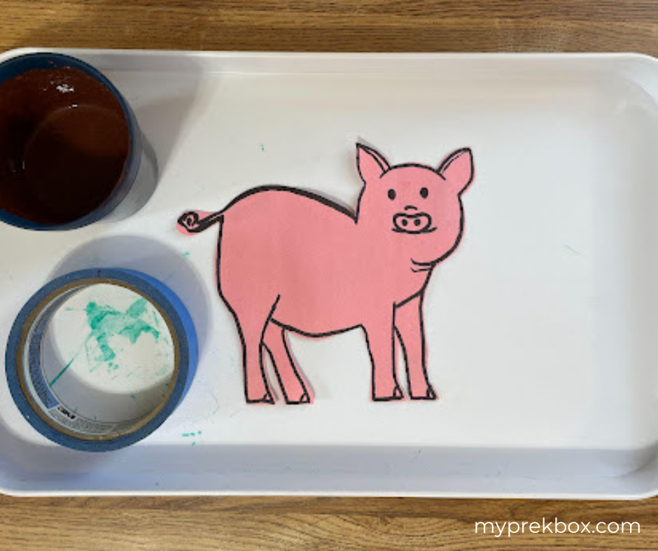 farm crafts for kids - pig craft