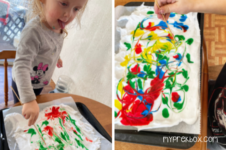 DIY Wrapping Paper: Marble Painting