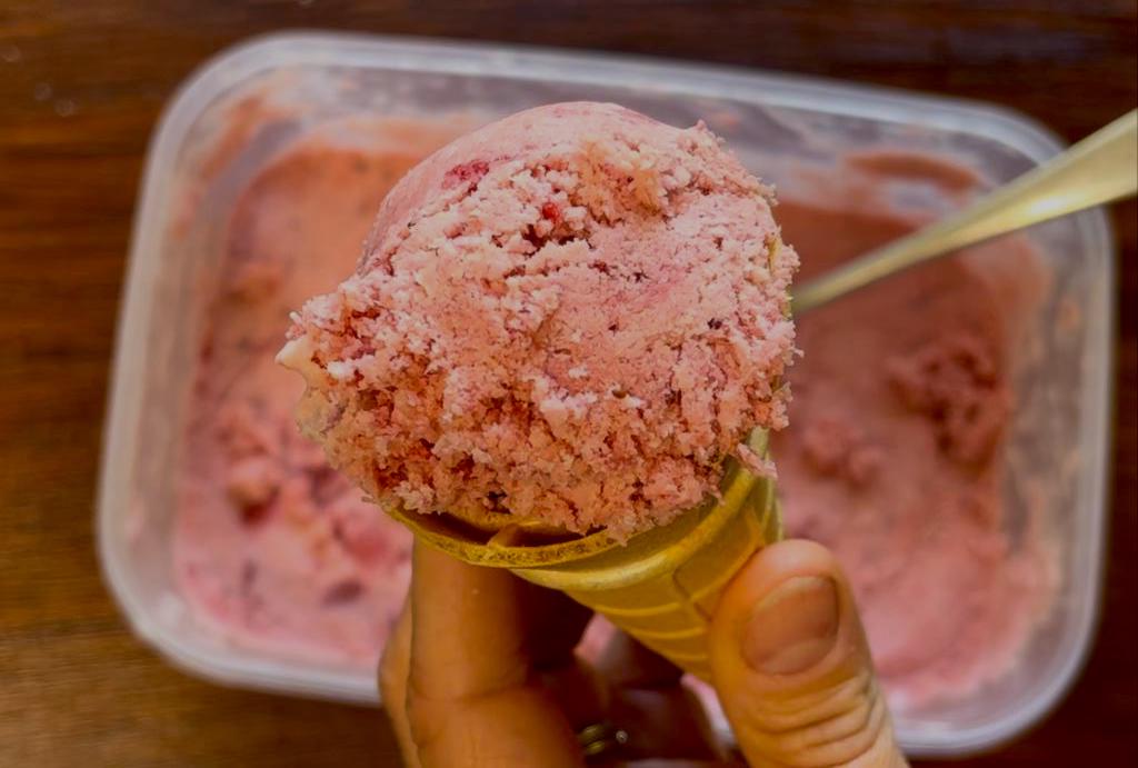 Homemade Strawberry Ice Cream Recipe - No Ice Cream Maker Required!