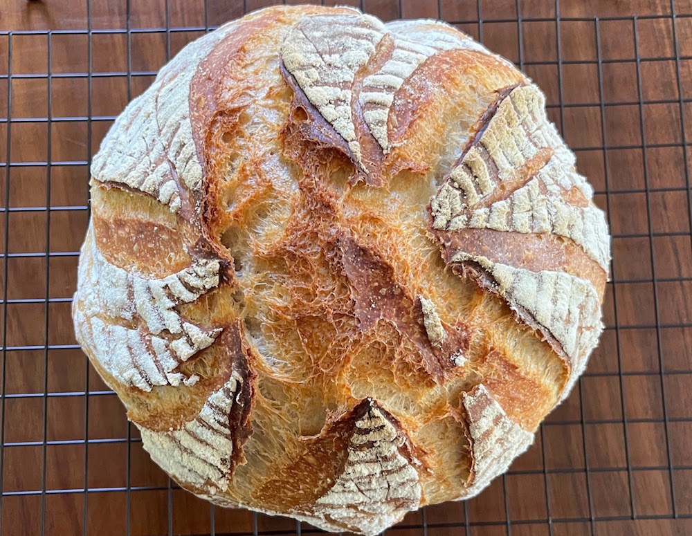Sourdough bread recipe to use with your starter
